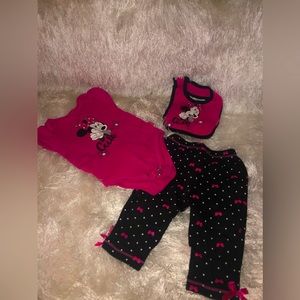 3pc Minnie Mouse Set
